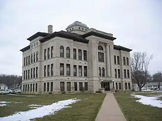 The Harrison County Courthouse in Logan