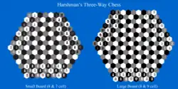 Three-Way Chess starting positions (Harshman)