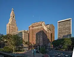 Central Row, with Travelers Tower on the left