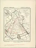 Map of the municipality of Haskerland (1888)