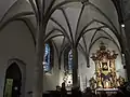 Gothic rib vault in the northern nave