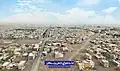 Aerial view of the city