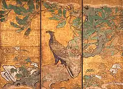 One of the fusuma paintings in the Hondo (ICP)