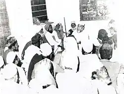 Moulana Peer Sahvi Shah delivering speech