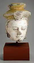 16th-century sculpture from the Kandyan period at Mahavihara Bingiriya, crafted from stucco and adorned with paint