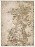 Head of a Warrior by Leonardo da Vinci