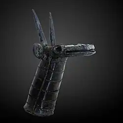 Head of dragon dating from the Neo-Babylonian Empire (626 BCE&nbsp;– 539 BCE) from the Louvre Museum's collection