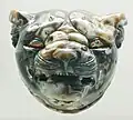 Head of a tiger, possibly a boss from the arms of a throne; Indian