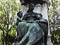 Heilbronn: Detail of the Kaiser Wilhelm Monument in the Alter Friedhof
