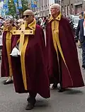 Dordrecht cross reliquary during the procession in Wyck