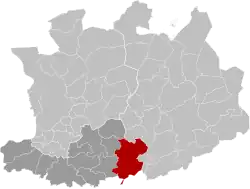 Location of Heist-op-den-Berg in the province of Antwerp