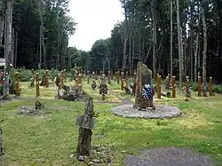 Memorial to the victims on the Borsó Hill
