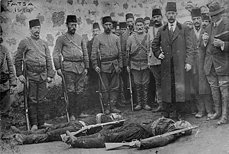Ottoman Police armed with M1887 rifles in the after math of the shootout with Hekimoglu