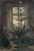 Days of Christmass (1919) by Helga Ancher. The woman in the painting is her mother Anna Brøndum-Ancher
