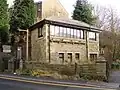 Helmshore Signal Box. Rebuilt as private housing by Alan Dunn in 1990