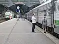 Tolstoi train &nbsp;[fi; ru] which operates between Helsinki and Moscow