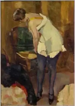 Woman With Blue Stockings, 1917; (Musée National d'Art Moderne)