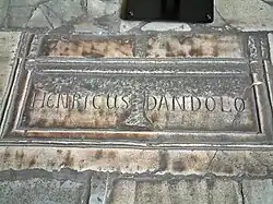 A 19th-century cenotaph of Enrico Dandolo, Doge of Venice, and commander of the 1204 Sack of Constantinople