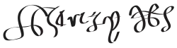 Henry VIII's signature