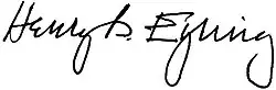 Signature of Henry B. Eyring