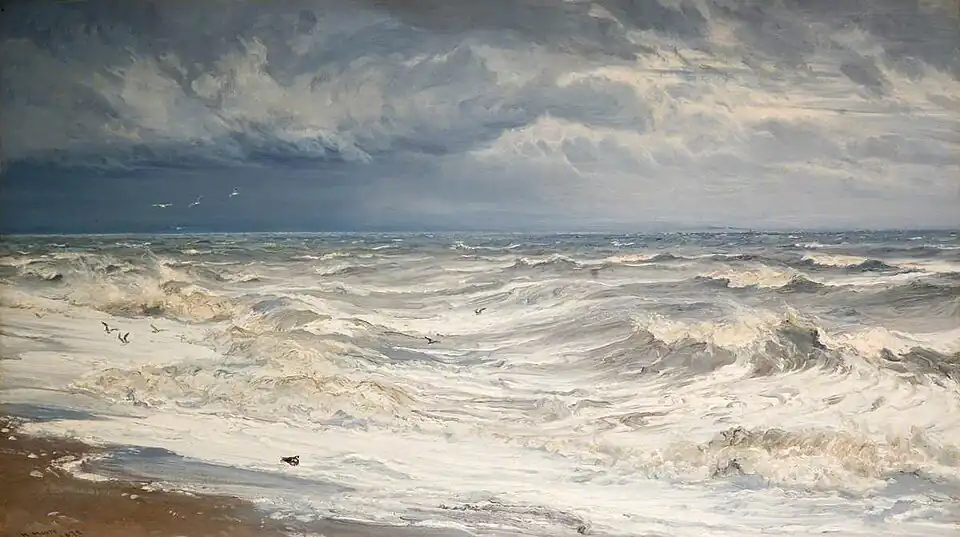 Winter Gale in the Channel by Henry Moore