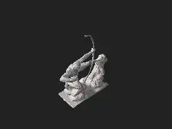3D model of Antoine Bourdelle's statue, Herakles the Archer.