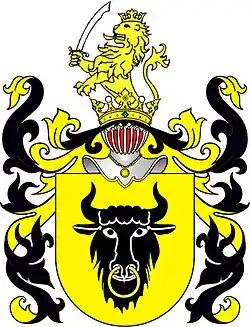 The Coat of arms of Ryc is considered a variation of the Coat of arms of Wieniawa