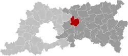 Location of Herent in Flemish Brabant