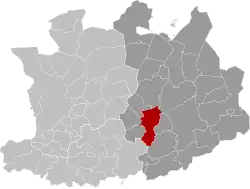 Location of Herentals in the province of Antwerp