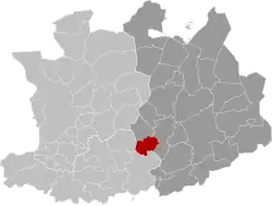 Location of Herenthout in the province of Antwerp