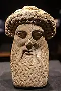 Marble herme head of Hermes, Roman period, exhibited at the İzmir Archaeological Museum