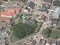 Reformed church in 's-Gravendeel with its notable church moat