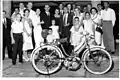 Herzog family at the Galeão airport with a Gulliver motorbike