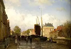 Julius van de Sande Bakhuyzen (1870): The Hospital at 's-Gravenhage (The Hague), Teylers Museum.