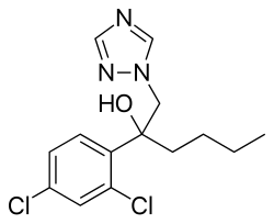 Kekulé, skeletal formula of hexaconazole