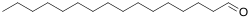 2D representation of the chemical structure of hexadecanal .