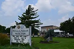 Heyer Park in downtown Walworth