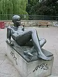 A statue in the Old Botanic Garden at Stephansplatz