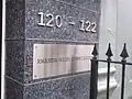 Plaque outside the High Commission