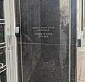 Engraving identifying George Watts Carr as the architect of the building.