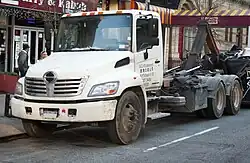Hino 338 three-axle dump