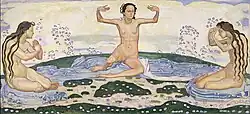 "Le Jour III" (c. 1910) painting by Ferdinand Hodler from the Kunstmuseum Luzern art collection