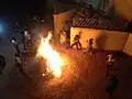 Holi Festival celebration at Bala Mata Sarsavani