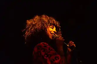 Hollie Cook in concert in Brussels, 2019.