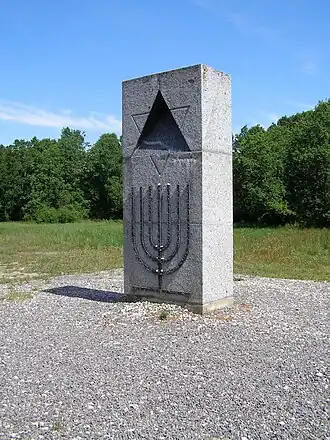 On the Klooga Jewish victims' memorial