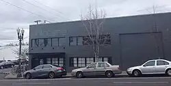 Square gray building
