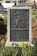 Plaque in Grand Park, Los Angeles, California, United States