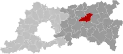 Location of Holsbeek in Flemish Brabant