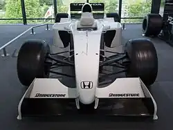 Photo of the front of the Honda RA099
