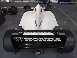 Photo of the rear of the Honda RA099
